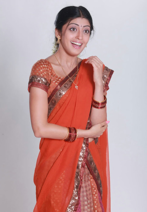 pranitha half saree saree latest photos
